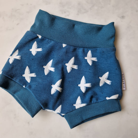 Organic Shorts - Blue birds