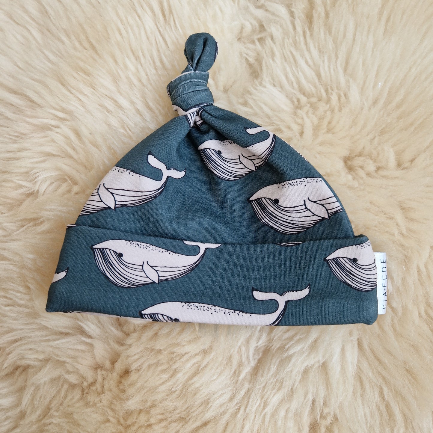 WHALES - Organic baby hat
